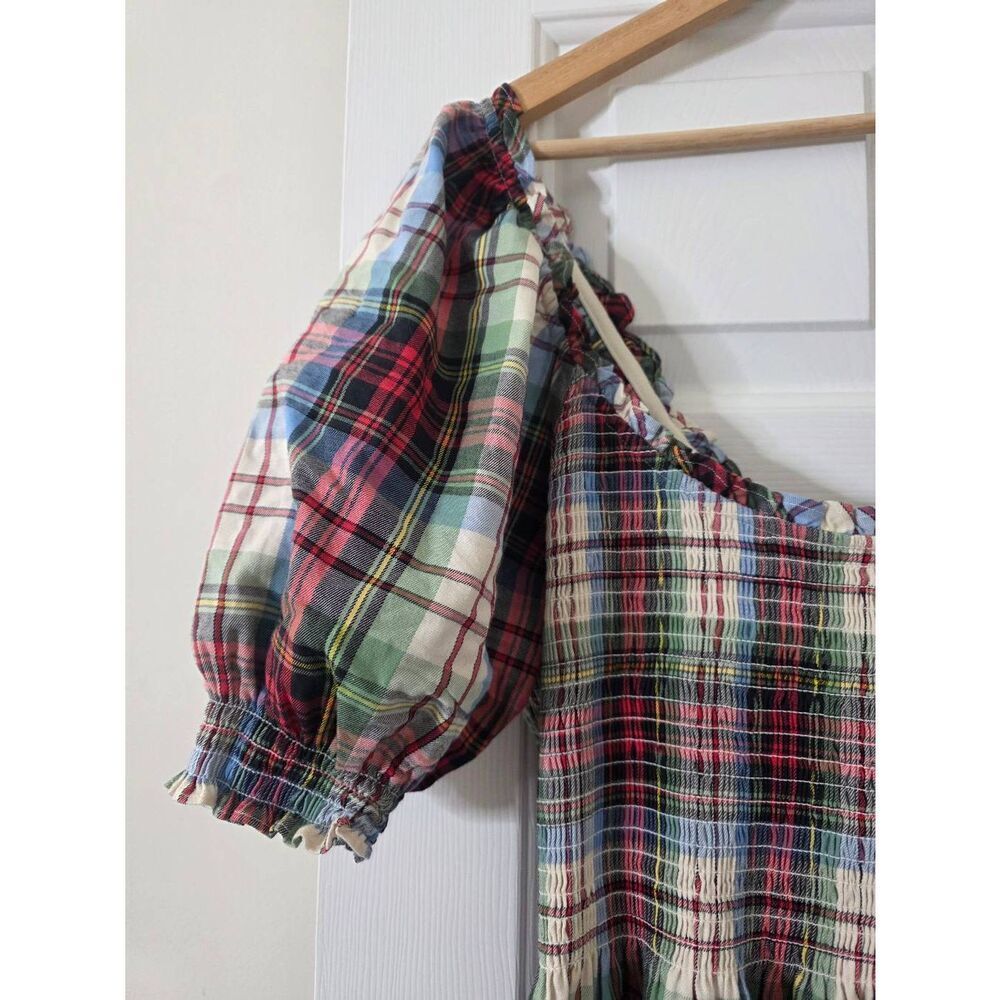 Hill House Home The Louisa Nap Dress in Ivory Tartan XL - Picture 7 of 9